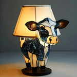 Lámpara vitral Vaca Encantada Holstein decoración hogar Glow - Madrid.com