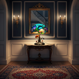 Lámpara Floral de Hongo Bohemio Chic