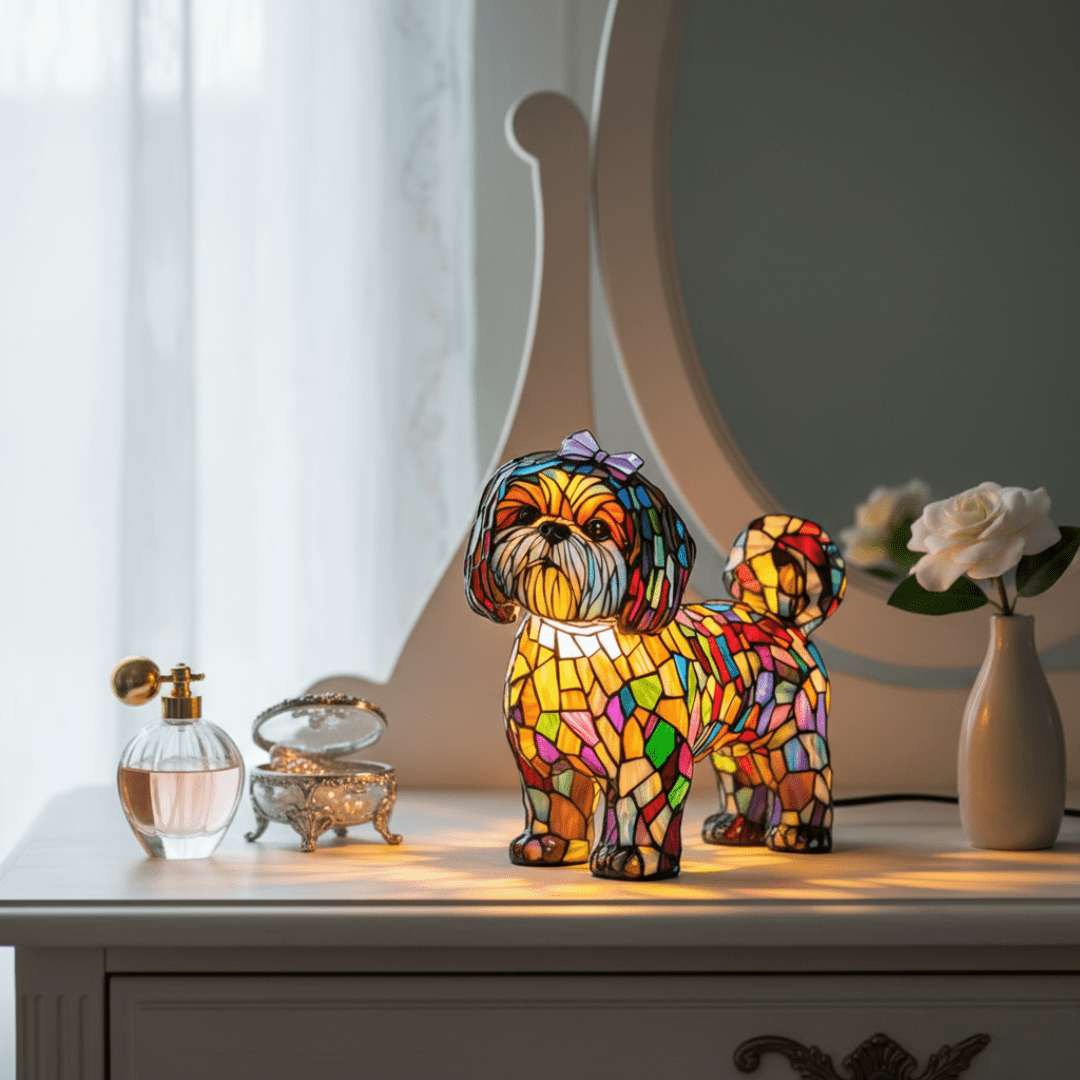 Lámpara vitral Encantadora Magia de la Princesa decoración hogar Glow - Madrid.com
