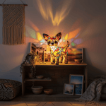Lámpara vitral La vida con un Chihuahua decoración hogar Glow - Madrid.com