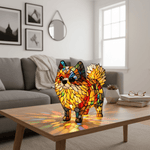 Lámpara vitral Pomerania Vibrante decoración hogar Glow - Madrid.com