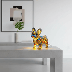 Lámpara vitral Bulldog Francés Radiante decoración hogar Glow - Madrid.com