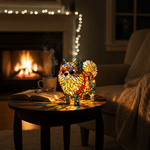 Lámpara vitral Pomerania Vibrante decoración hogar Glow - Madrid.com