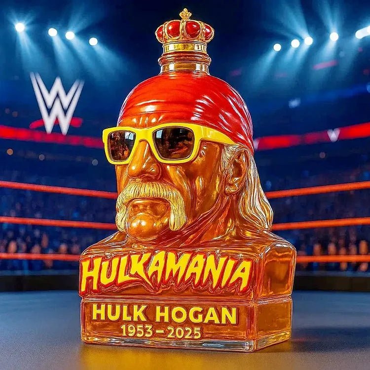 Lámpara vitral 1953. Edición limitada de botella de whiskey de Hulk Hogan decoración hogar Glow - Madrid.com