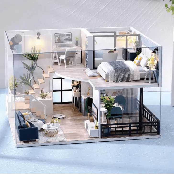 Lámpara vitral Apartamento Miniatura Confortable decoración hogar Glow - Madrid.com